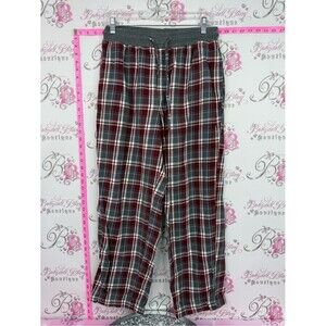 Pants plaid pj Women's Plaid Lounge Pajama Pants - Burgundy/Gray
